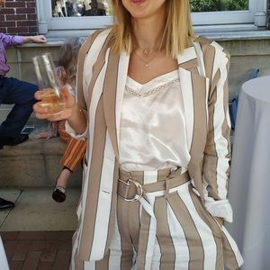 Walter Baker Suit Shorts Striped 2-piece Set